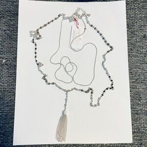 Towne & Reese double strand tassel necklace